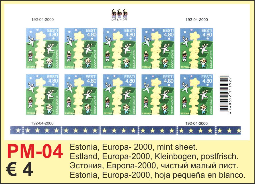Estonia 2000 Europa sheet